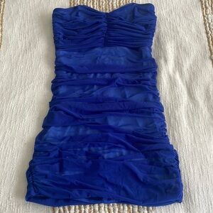 Bodycon mesh rusched dress from Lucy in the sky